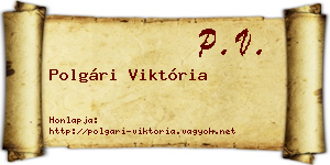 Polgári Viktória névjegykártya